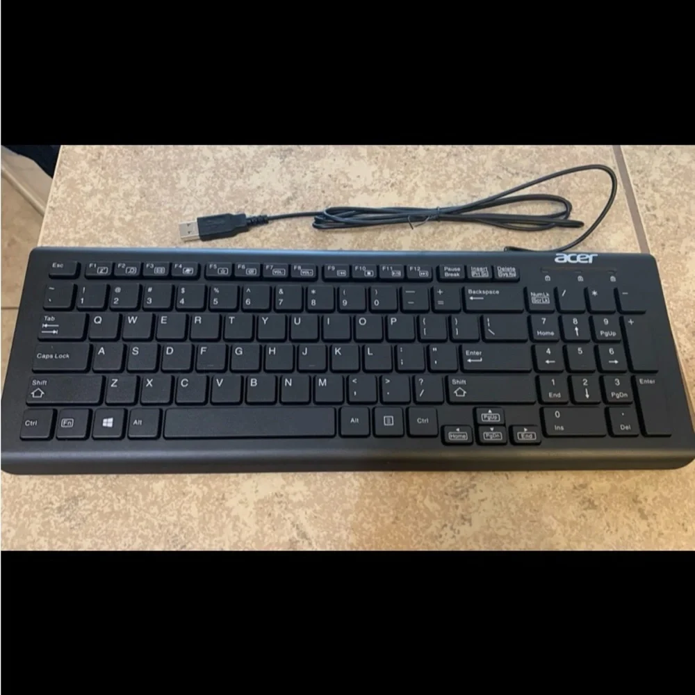 New! ACER Wired Computer Keyboard Model: KBAY211.